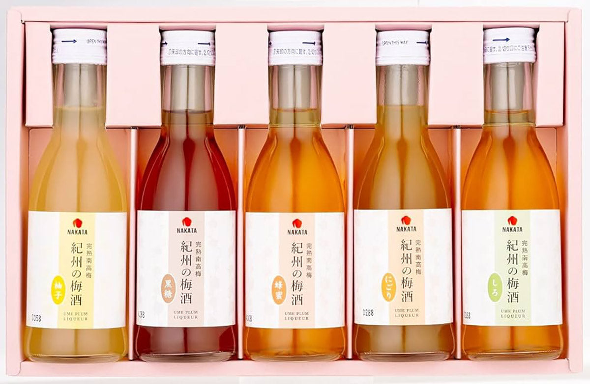 Nakata Kishu Plum Wine Ajiiro 180ml*5 Gift pack