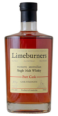LIMEBURNERS SINGLE MALT WHISKY PORT CASK STRENGTH 61%