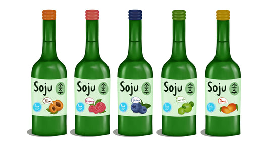 Bottles of Korean Soju