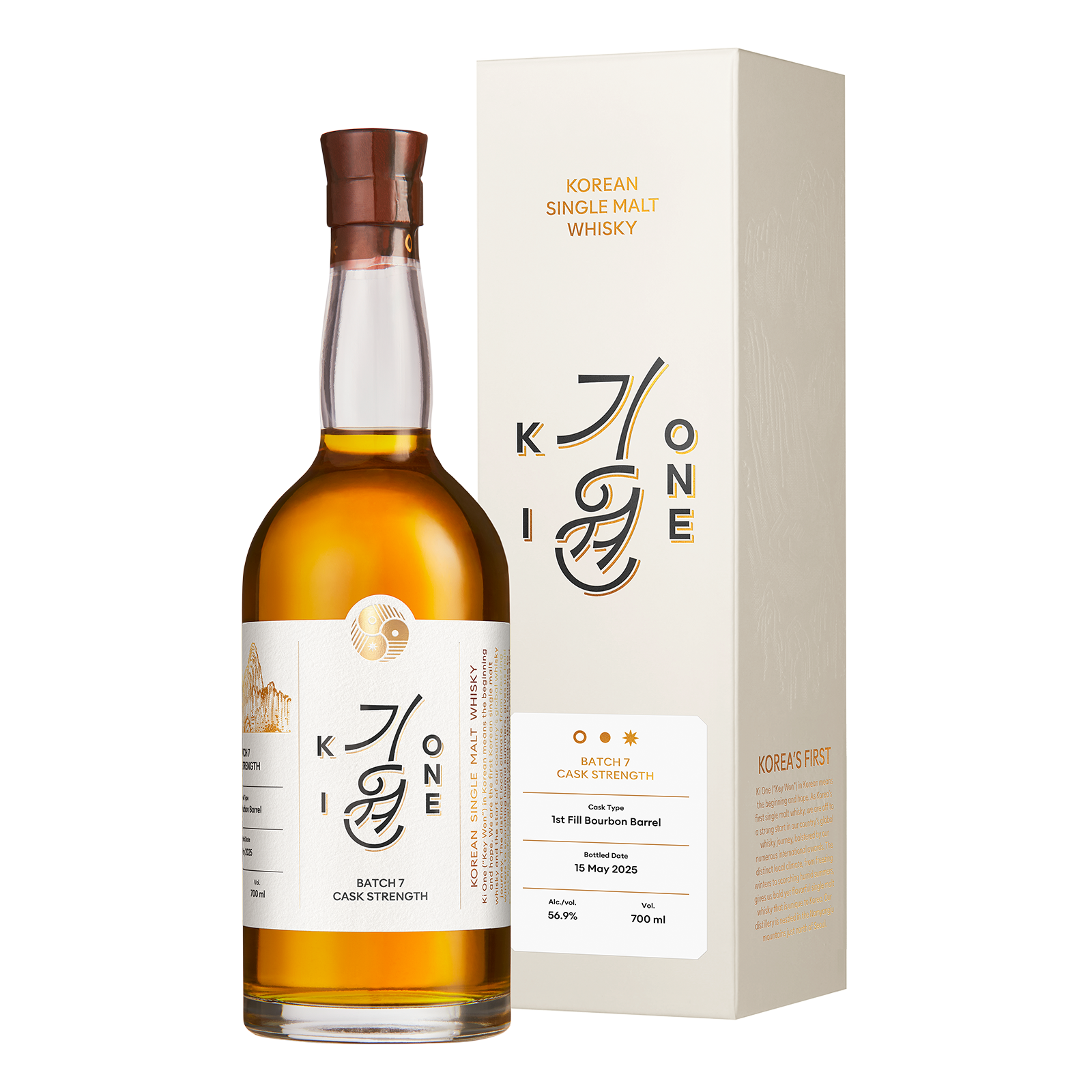 KI ONE Batch 7 Cask Strength Korean Single Malt Whisky