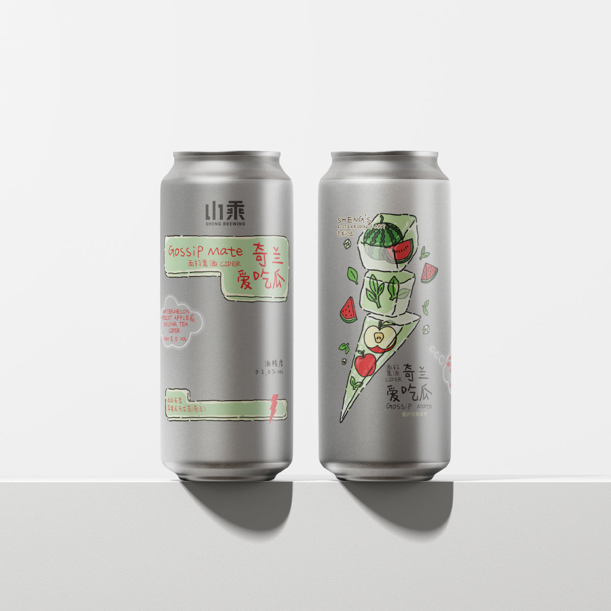 SHENG’S Watermelon Apricot Apple & Oolong Tea Cider