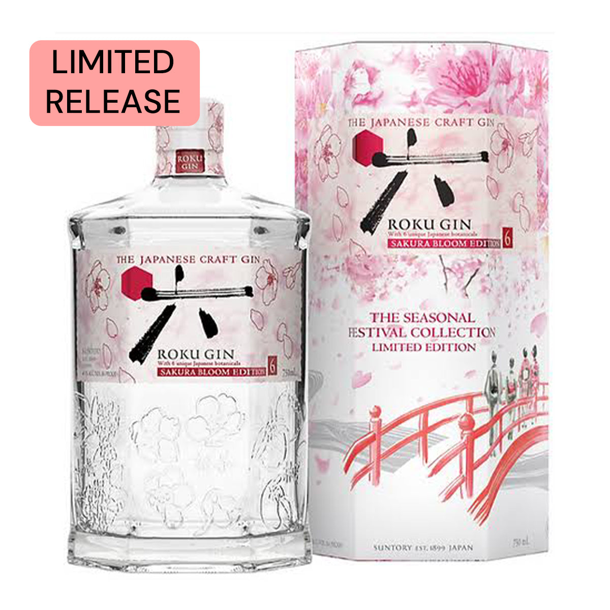 Suntory Japanese Craft Gin ROKU Sakura Bloom Edition