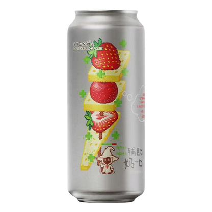 SHENG’S Cream Strawberry Hawthorn Smoothie Sour 山乘 辅助奶一口 草莓山楂奶皮子西打