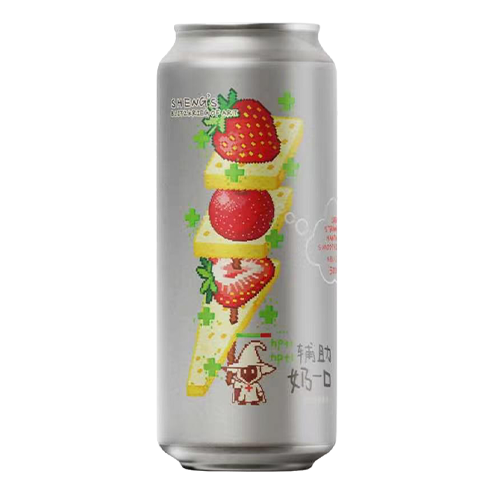 SHENG’S Cream Strawberry Hawthorn Smoothie Sour 山乘 辅助奶一口 草莓山楂奶皮子西打