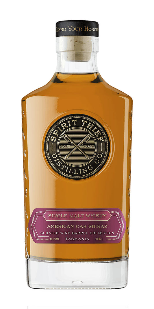 AMERICAN OAK SHIRAZ CASK MATURED  SINGLE MALT WHISKY